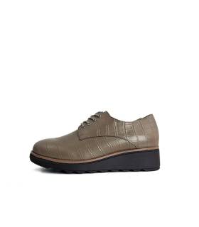 zapatos piel cocodrilo mujer taupe chika10 renature