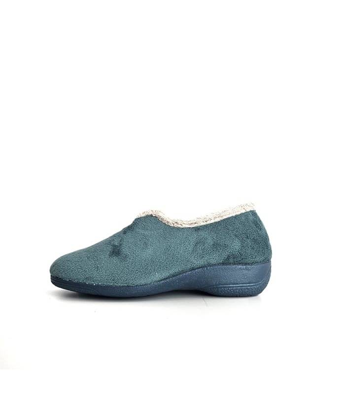 ribete beige zapatillas mujer turquesa cabrera