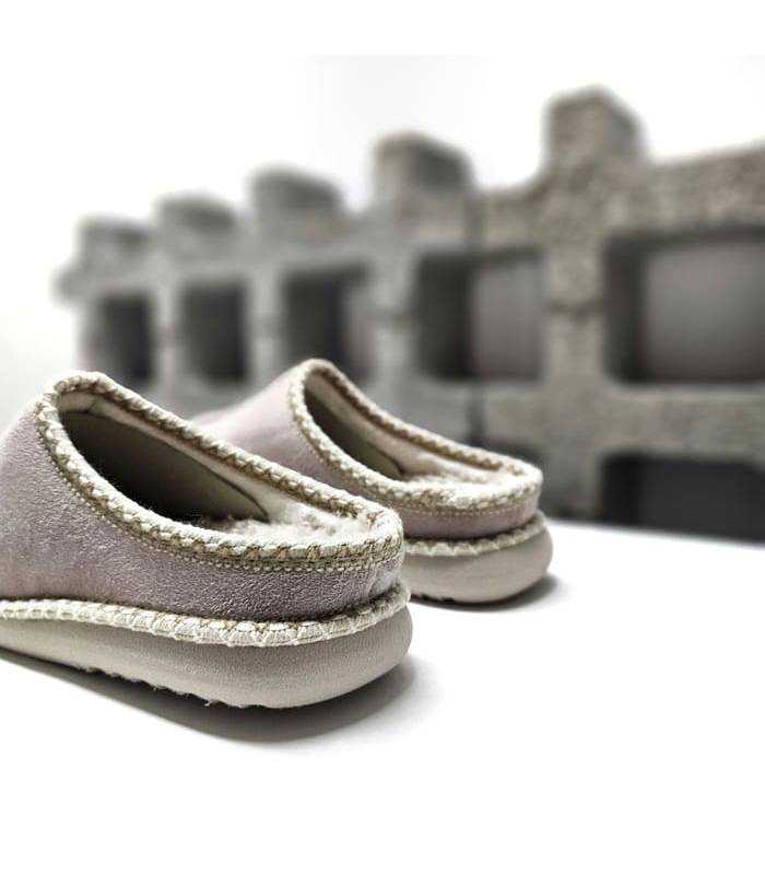detalle trasera zapatillas garrido muro mujer beige