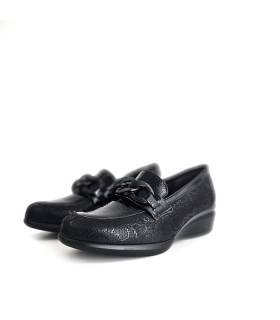 mocasines mujer Doctor Cutillas piel charol negro