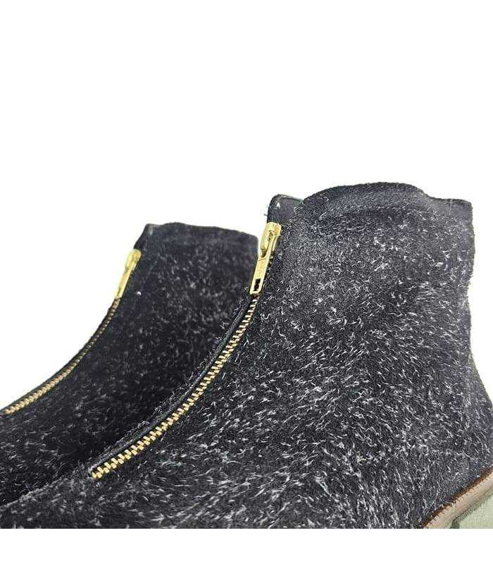 detalle cremallera dorada botines comfort class