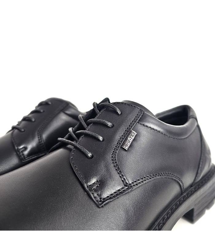 detalle cordones piel negra renature