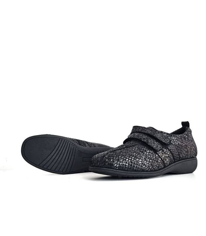 zapato ancho mujer invierno Doctor Cutillas, vista del piso flexible