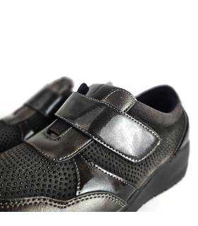 detalle velcro zapatos mujer Doctor Cutillas taupe