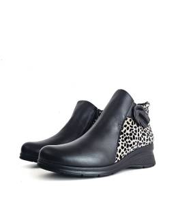 Botines mujer piel negra Comfort Class Noelia con cremallera interior