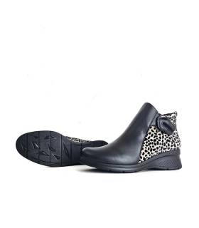 Botines mujer piel negra Comfort Class Noelia suela antideslizante