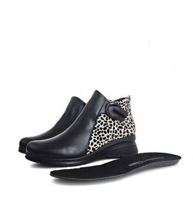 Botines mujer piel negra Comfort Class Noelia plantilla extraíble