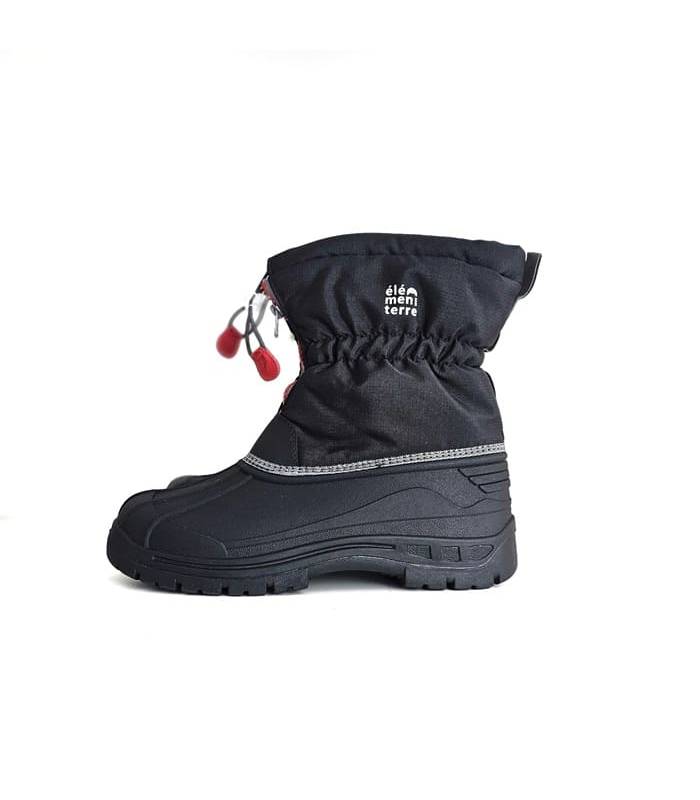 Botas nieve mujer negras Elementerre laterales impermeables
