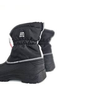 Botas nieve hombre negras Elementerre vista trasera con logotipo