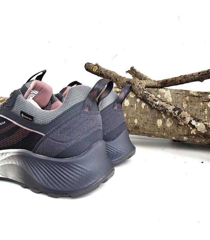 Zapatillas senderismo mujer Chiruca Ávila Lady talón gris rosa