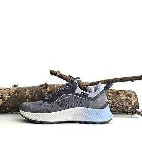 Zapatillas senderismo mujer Goretex Chiruca Ávila Lady lateral gris azul