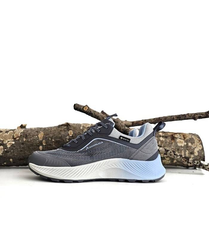 Zapatillas senderismo mujer Goretex Chiruca Ávila Lady lateral gris azul