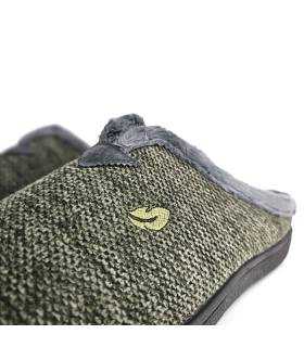 detalle textil verde zapatillas casa Plumaflex