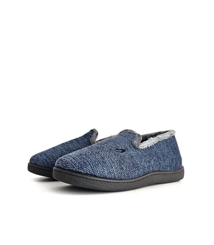 zapatillas casa hombre invierno azules Plumaflex