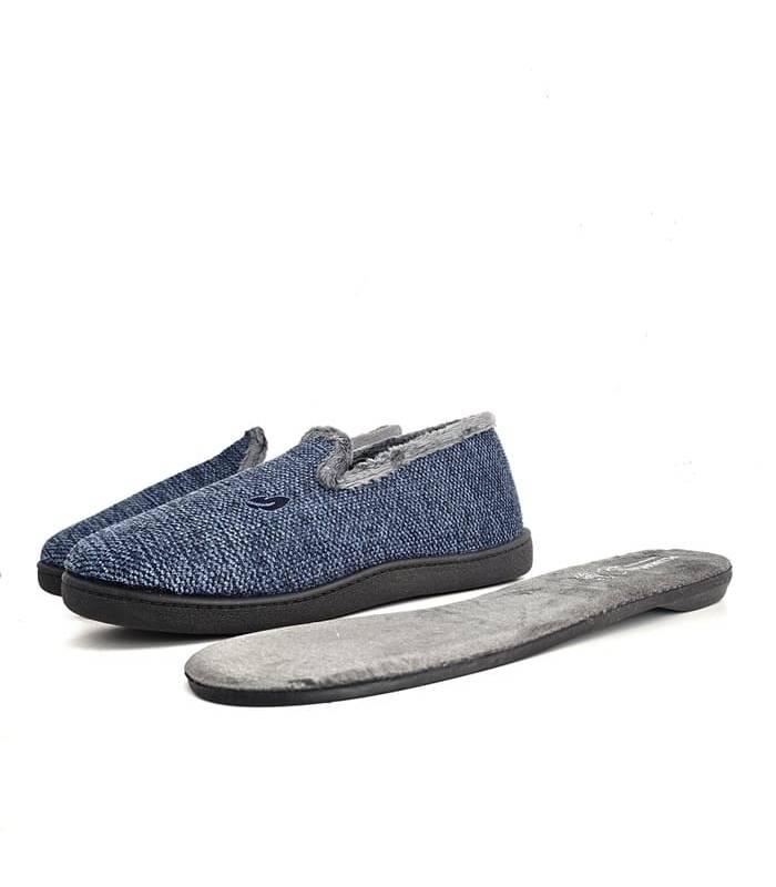 zapatillas azules hombre plantilla extraíble viscoelástica