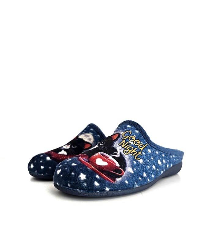 Zapatillas casa mujer gatos Garrido Muro invierno