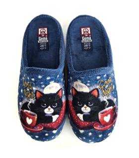 Zapatillas casa mujer gatos Garrido Muro diseño completo