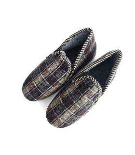 vista superior zapatillas casa hombre cálidas