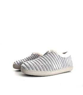 zapatillas casa mujer invierno Garrido Muro grises