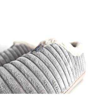 zapatillas casa mujer grises pana