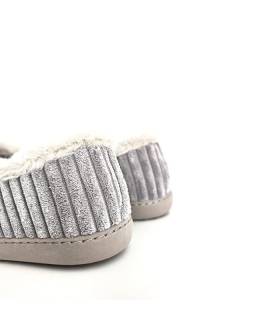 zapatillas casa invierno España grises, trasera