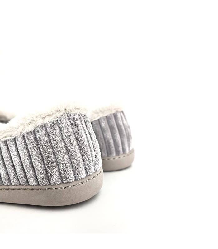 zapatillas casa invierno España grises, trasera