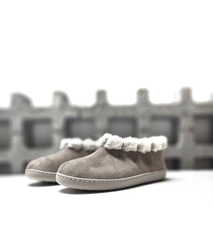 zapatillas casa mujer invierno Garrido Muro taupe