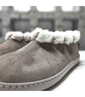 zapatillas casa mujer botitas taupe