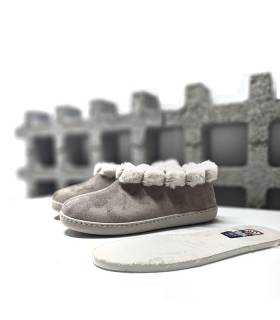 zapatillas mujer plantilla extraíble taupe