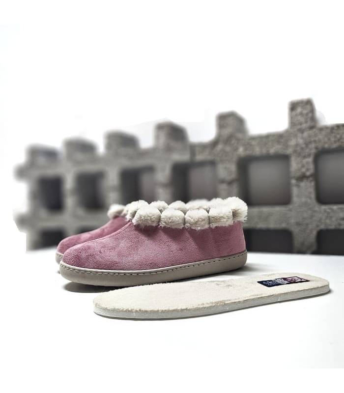 zapatillas mujer plantilla extraíble rosa