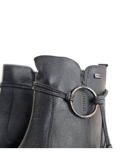 botines campero mujer España negros, detalle de anilla