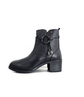 calzado mujer piel impermeable negro