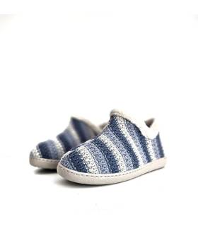 zapatillas casa mujer invierno Gema García azules