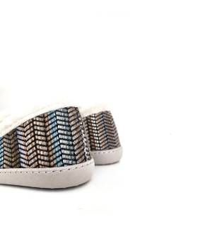 zapatillas casa mujer cálidas ribete pelito