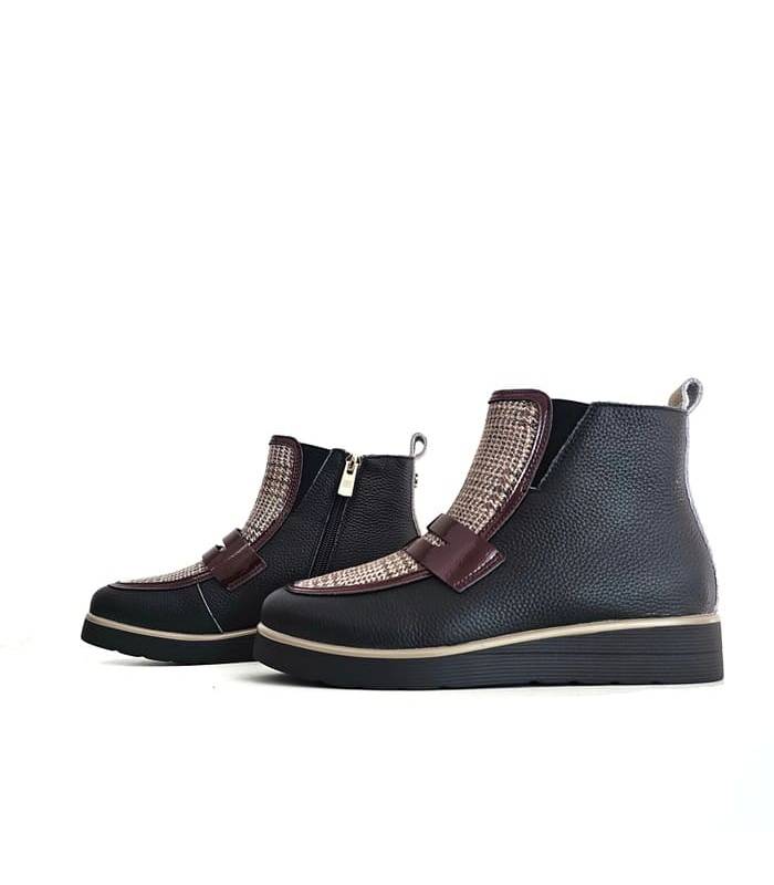 botines mujer piel Chika10 laterales con cremallera
