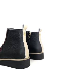 botines mujer piel Chika10 parte trasera beige