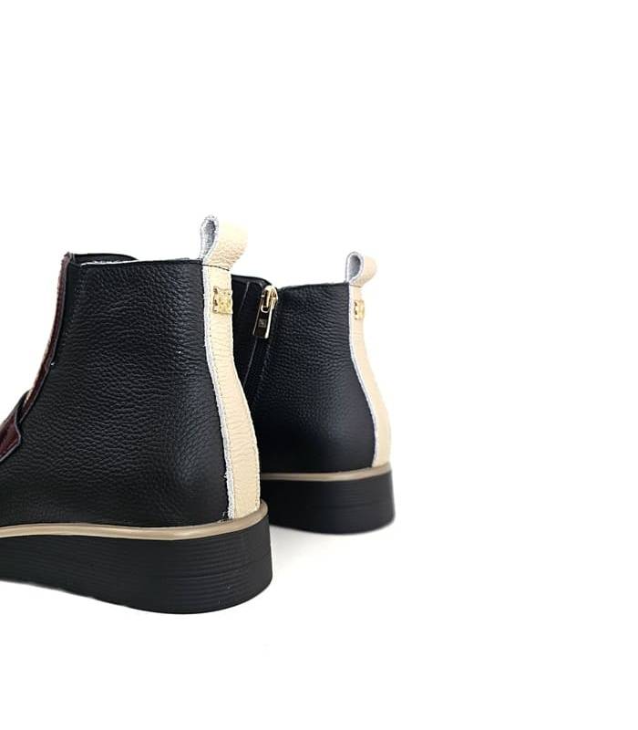 botines mujer piel Chika10 parte trasera beige