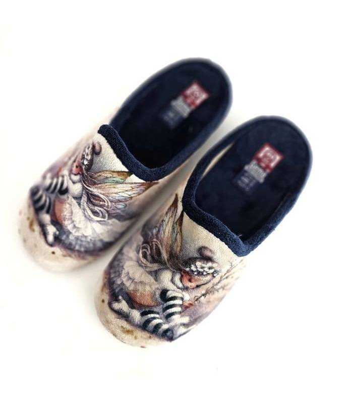 zapatillas casa mujer cómodas con dibujo hada