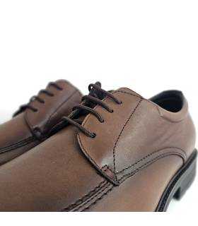 zapatos vestir hombre cómodos marrón tabaco