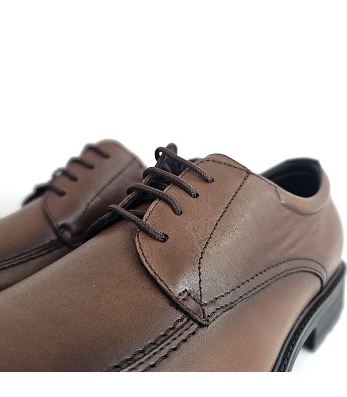 zapatos vestir hombre cómodos marrón tabaco