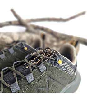 zapatillas trekking hombre verdes Grisport detalle cordones