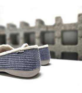 trasera de las zapatillas azules comodas de Garrido Muro