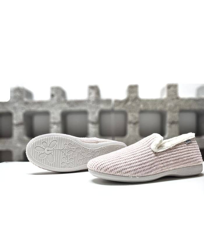 zapatillas casa rosas de mujer suaves piso flexible