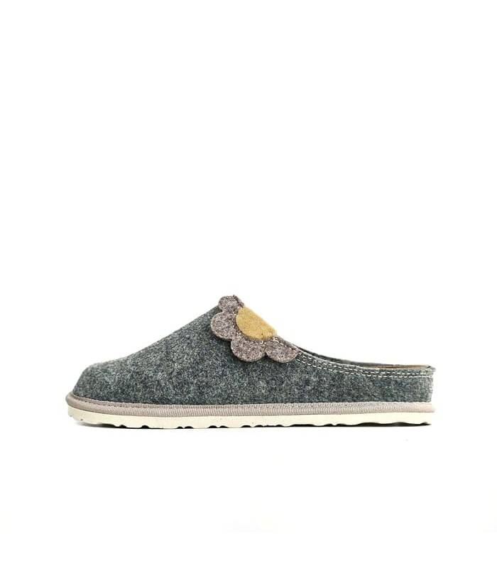 zapatillas casa mujer ecológicas verdes invierno Inblu