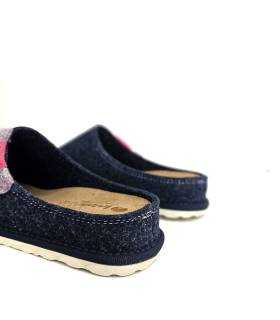 zapatillas ecológicas Inblu mujer azul plantilla extraíble