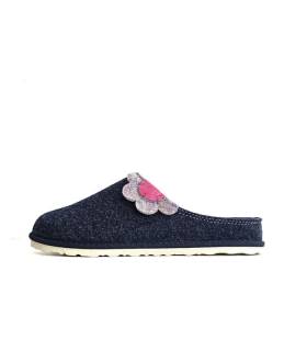 zapatillas casa mujer ecológicas azules invierno Inblu