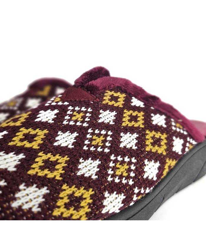 detalle textil jacquard plumaflex mujer invierno
