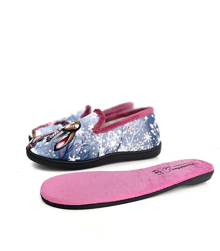 zapatillas casa mujer cómodas plantilla extraíble eucalipto