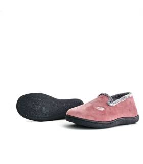 vista del piso relax absoluto de zapatillas casa paa mujer rosas de Plumaflex