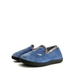 zapatillas casa mujer Plumaflex azul